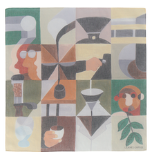 Load image into Gallery viewer, Coffee Time with Vaughan Handkerchief - Leaves Coffee Roasters *Sold Out