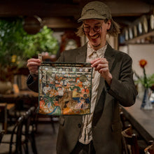 画像をギャラリービューアに読み込む, coffee time with vaughan ハンカチ+マルチクロスハンカチ ー 茶亭羽當 *残りわずか！
