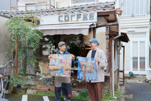 画像をギャラリービューアに読み込む, coffee time with vaughan ハンカチ ー 二条小屋
